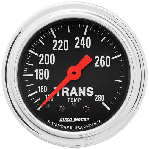 2-1/16" Transmisjon Temperatur, 140-280 °F, Traditional Chrome