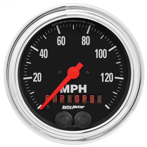 3-3/8" Gps Hastighetsmåler, 0-140 Mph, Traditional Chrome