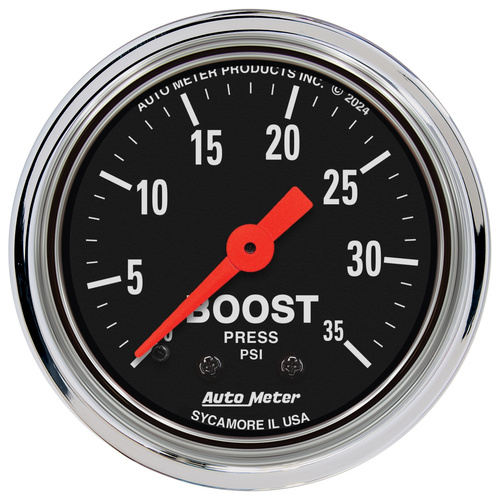 2-1/16" Boost, 0-35 Psi, Traditional Chrome