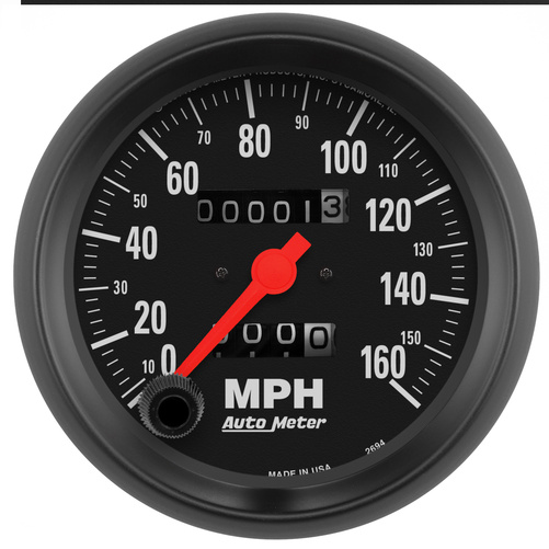 3-3/8" Hastighetsmåler, 0-160 Mph, Z-Series