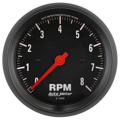 3-3/8" In-Dash Turteller, 0-8,000 Rpm, Z-Series