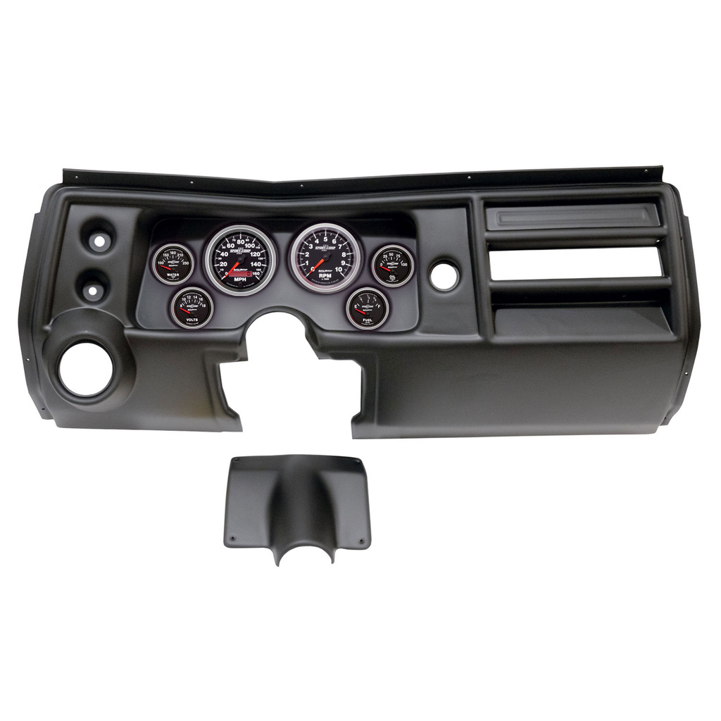6-målers tilpasset dashbordsett, Chevy Chevelle Vent 68, Sport-Comp Ii