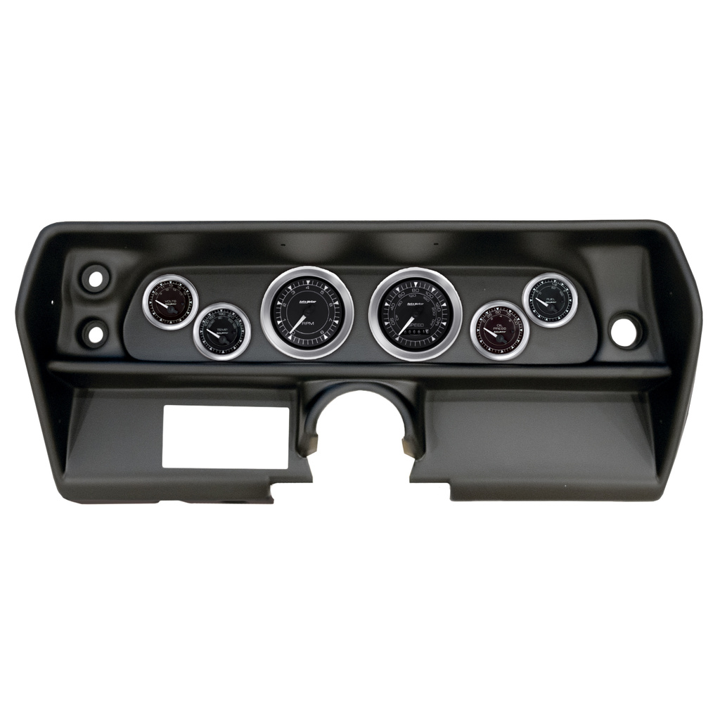 6-målers tilpasset dashbordsett, Chevy Nova 68, Chrono