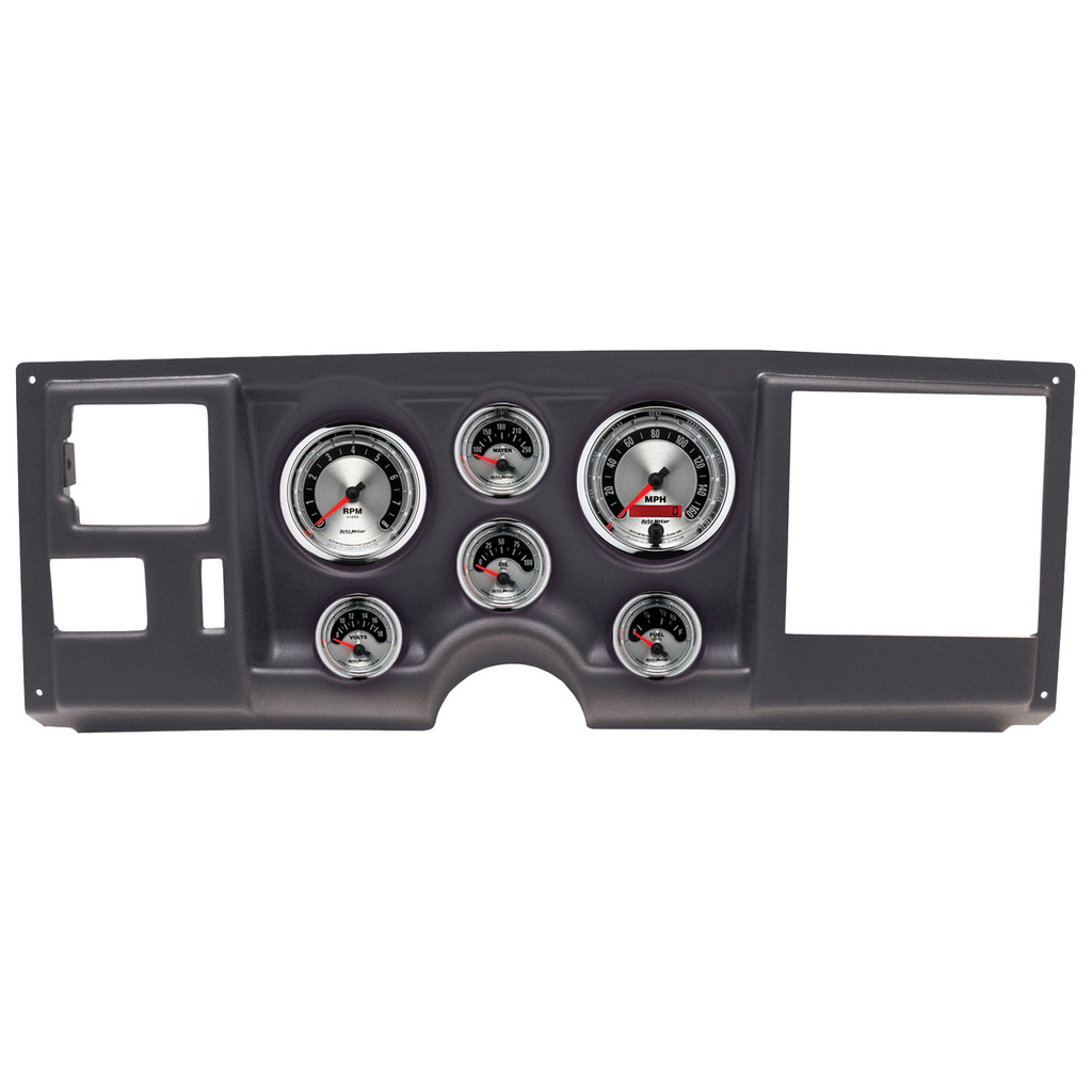 6-målers tilpasset dashbordsett, Chevy/Gmc Truck 88-94, American Muscle
