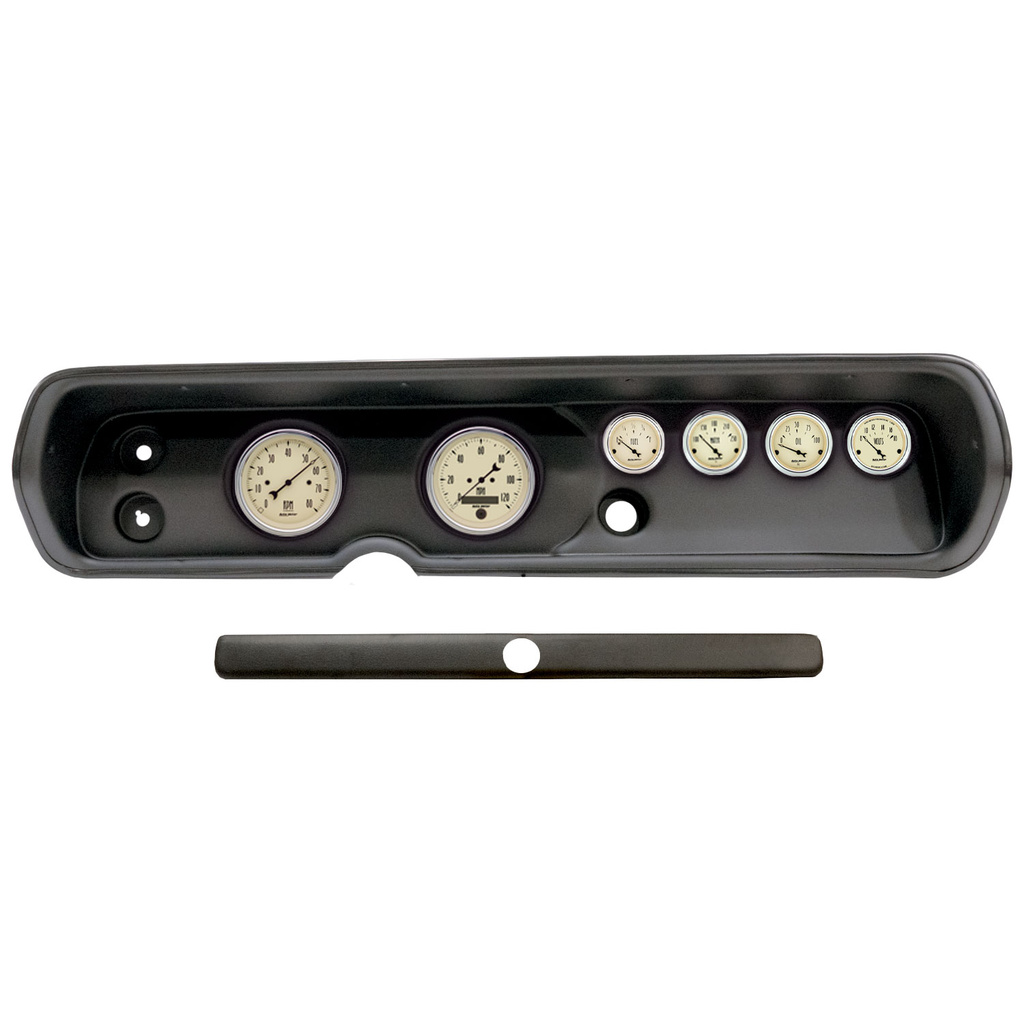 6-målers tilpasset dashbordsett, Chevy Chevell 64-65, Antique Beige