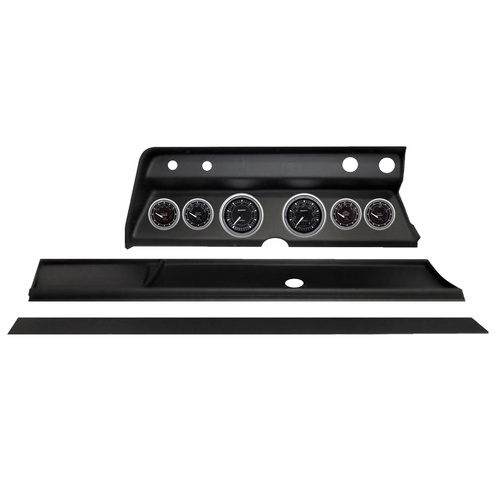6-målers tilpasset dashbordsett, Chevy Chevelle 67, Chrono Chrome