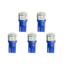 Led Bulb, Replacement, T3 Wedge, Blue, 5 Pack