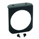 Måler monteringspanel, Single, 2-5/8", Black, Aluminum