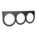 Måler monteringspanel, Triple, 2-5/8", Black, Aluminum