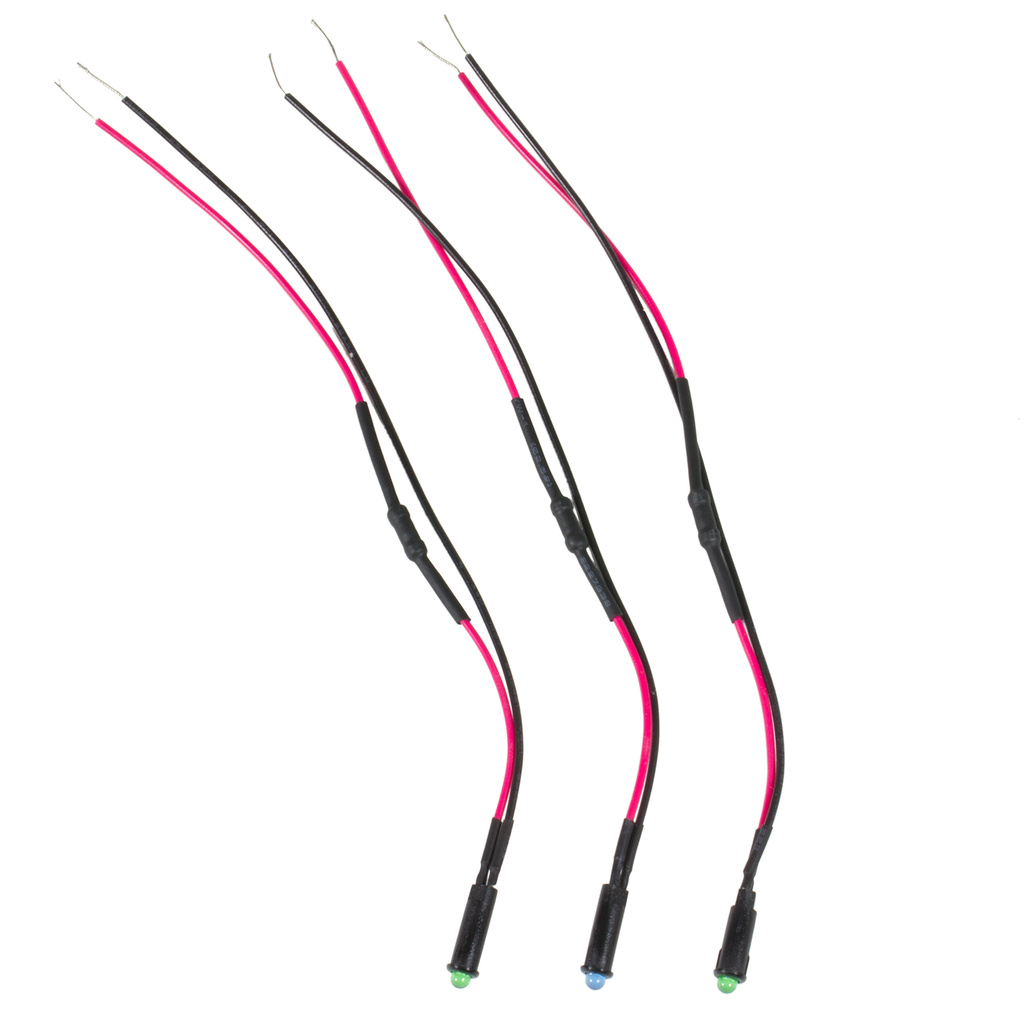 Led Indicator Light Kit (2 Green, 1 Blue)