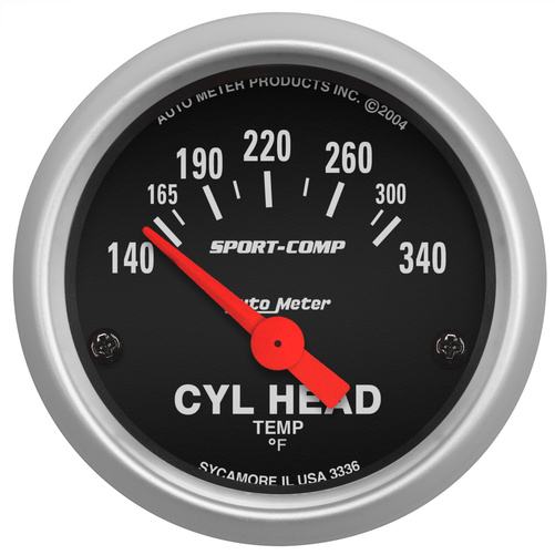 2-1/16" Sylinderhodetemperatur, 140-340 °F, Sport-Comp