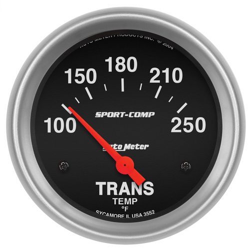 2-5/8" Transmisjon Temperatur, 100-250 °F, Sport-Comp