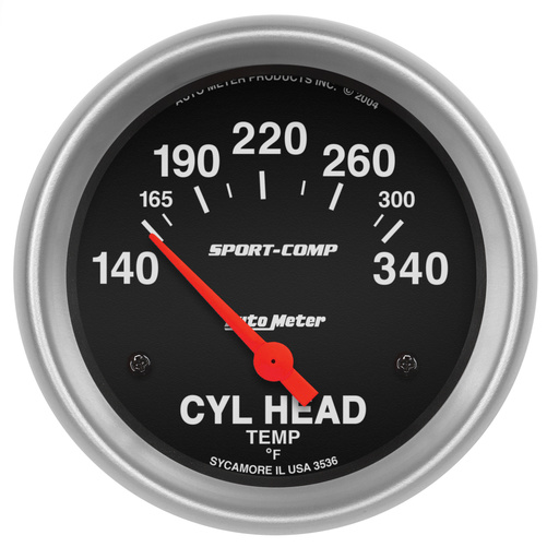 2-5/8" Sylinderhodetemperatur, 140-340 °F, Sport-Comp