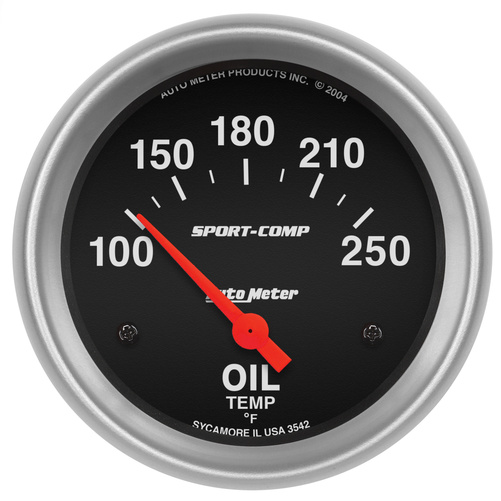 2-5/8" Oljetemperatur, 100-250 °F, Sport-Comp