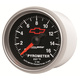 2-1/16" Pyrometer, 0-1600 °F, Chevy Red Bowtie, Black