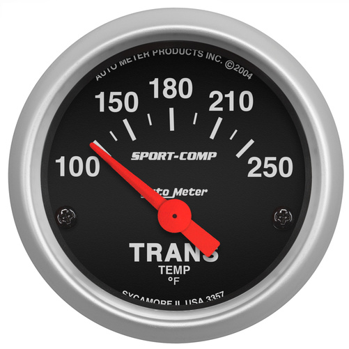 2-1/16" Transmisjon Temperatur, 100-250 °F, Sport-Comp