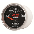2-1/16" Vanntemperatur, 100-250 °F, Chevy Red Bowtie, Black