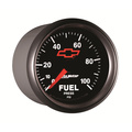 2-1/16" Drivstoff Trykk, 0-100 Psi, Chevy Red Bowtie, Black