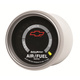 2-1/16" Smalband lambda AFR, Lean-Rich, Chevy Red Bowtie, Black