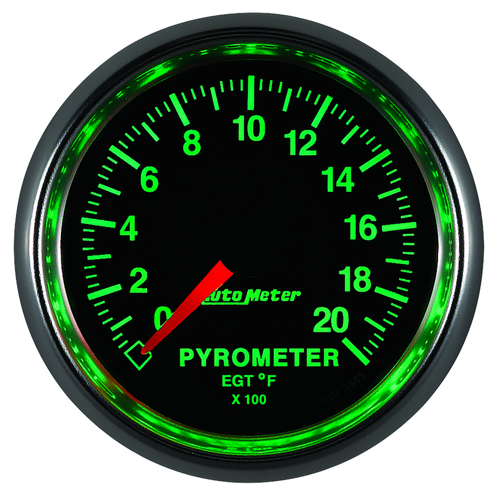 2-1/16" Pyrometer, 0-2000 °F, Gs