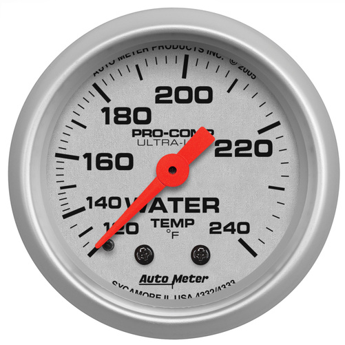 2-1/16" Vanntemperatur, 120-240 °F, Ultra-Lite