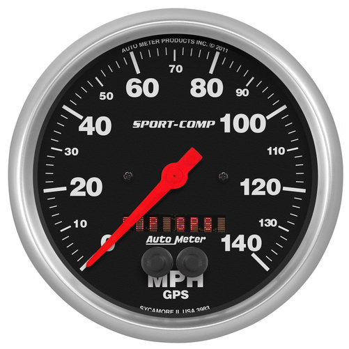 5" Gps Hastighetsmåler, 0-140 Mph, Sport-Comp