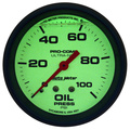 2-5/8" Oljetrykk, 0-100 Psi, Liquid Filled, Ultra-Nite