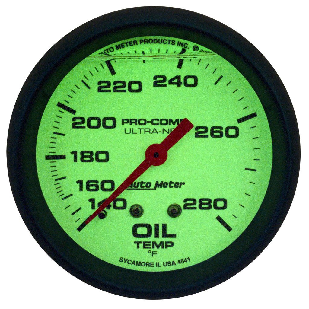 2-5/8" Oljetemperatur, 140-280 °F, Liquid Filled, Ultra-Nite