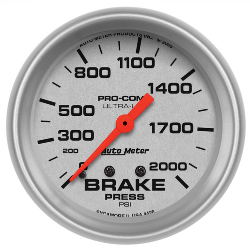 2-5/8" Bremsetrykk, 0-2000 Psi, Ultra-Lite