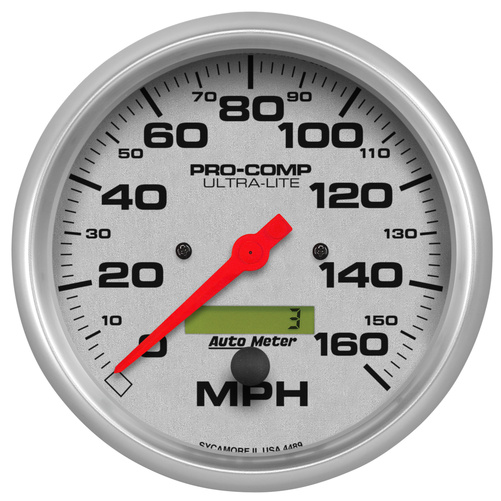 5" Hastighetsmåler, 0-160 Mph, Ultra-Lite