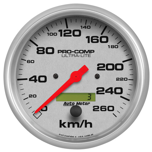 5" Hastighetsmåler, 0-260 Km/H, Ultra-Lite