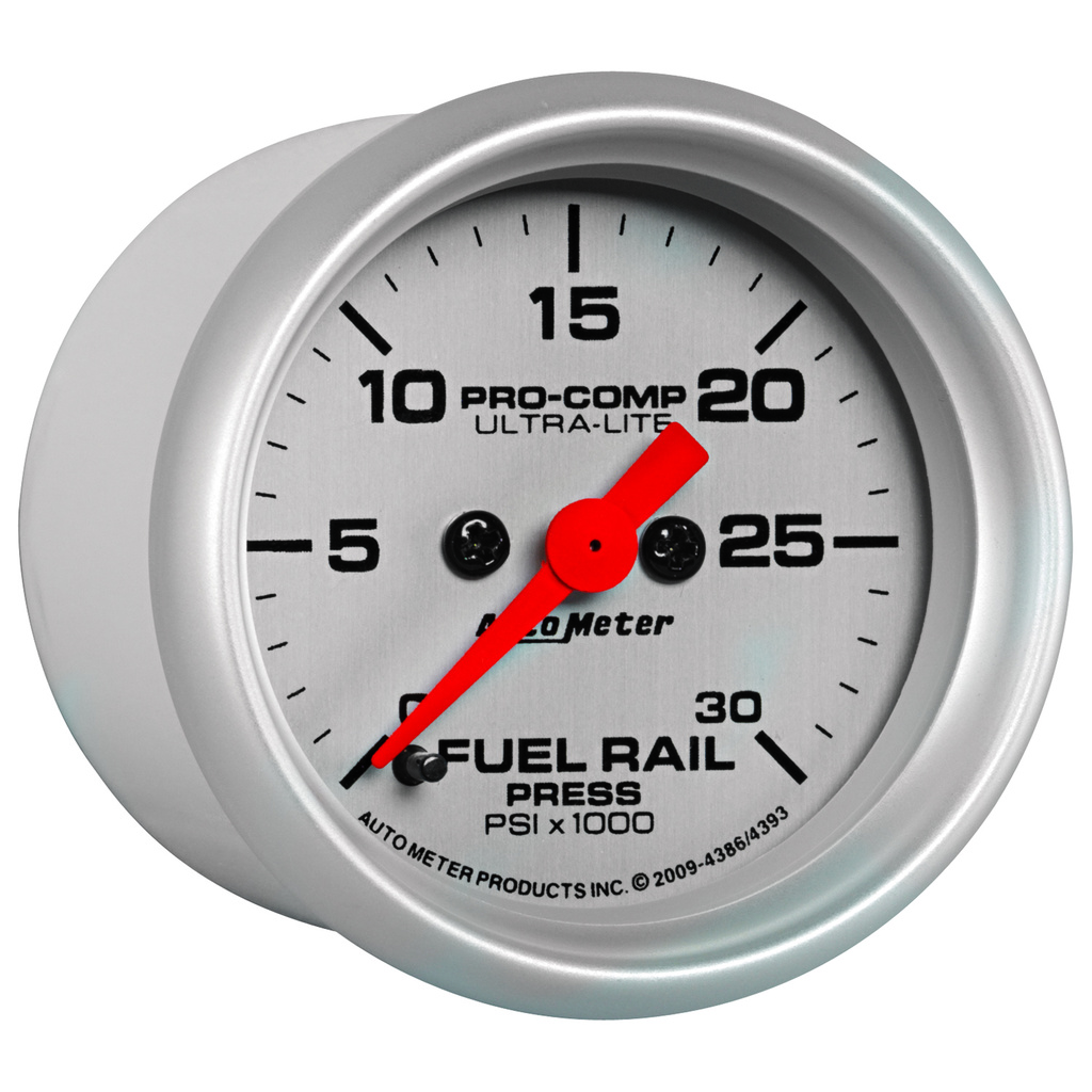 2-1/16" Fuel Rail Trykk, 0-30k Psi, Ultra-Lite