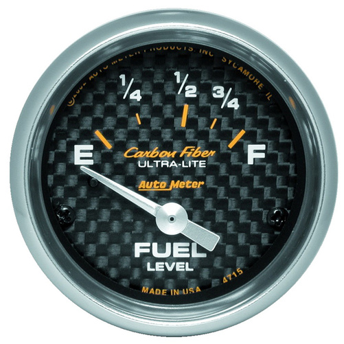 2-1/16" Drivstoffnivå, 73-10 Ω, Carbon Fiber
