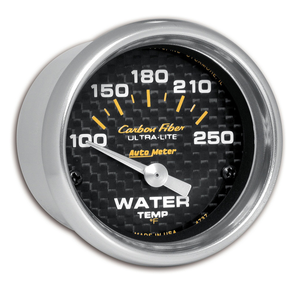 2-1/16" Vanntemperatur, 100-250 °F, Carbon Fiber