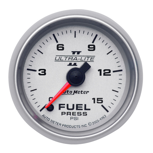 2-1/16" Drivstoff Trykk, 0-15 Psi, Ultra-Lite Ii