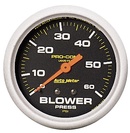 2-5/8" Blower Trykk, 0-60 Psi, Liquid Filled, Pro-Comp