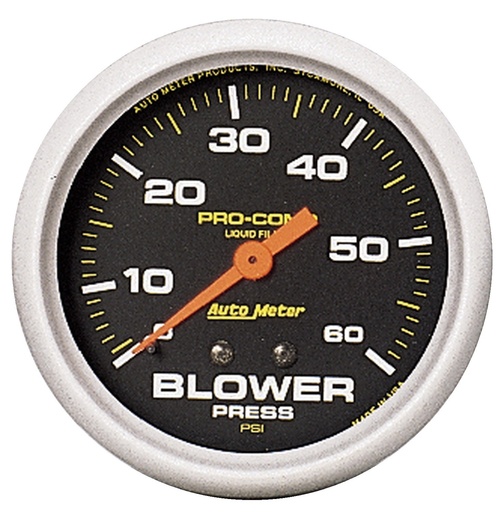 2-5/8" Blower Trykk, 0-60 Psi, W/ Memory, Liquid Filled, Pro-Comp