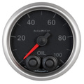2-1/16" Oljetrykk, 0-100 Psi, Elite, -4an Sensor