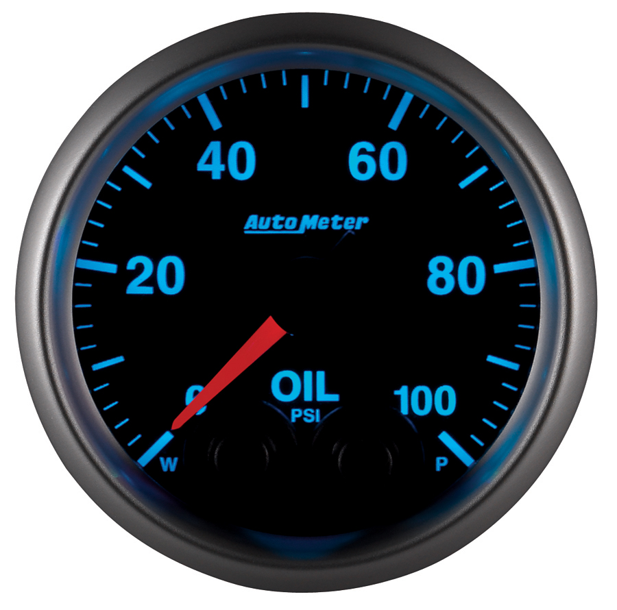 2-1/16" Oljetrykk, 0-100 Psi, Elite, -4an Sensor