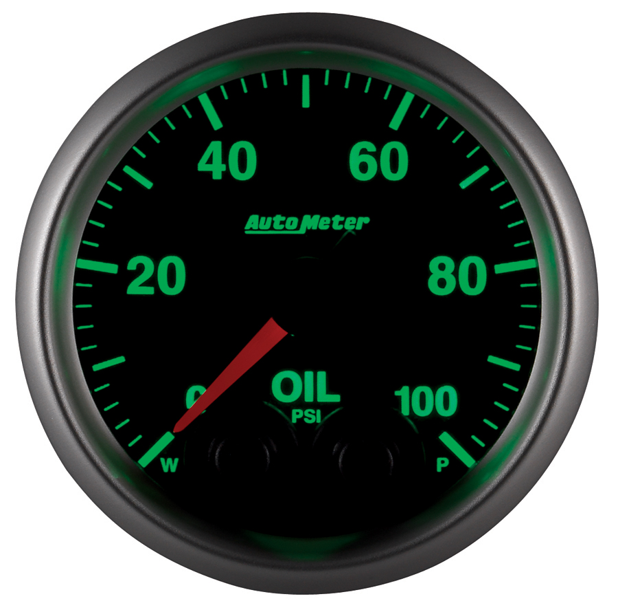 2-1/16" Oljetrykk, 0-100 Psi, Elite, -4an Sensor