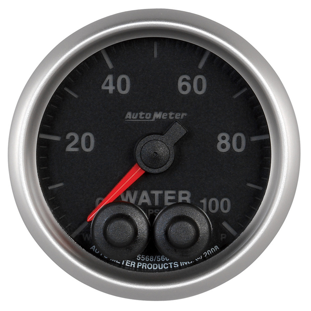 2-1/16" Water Trykk, 0-100 Psi, Elite, -4an Sensor