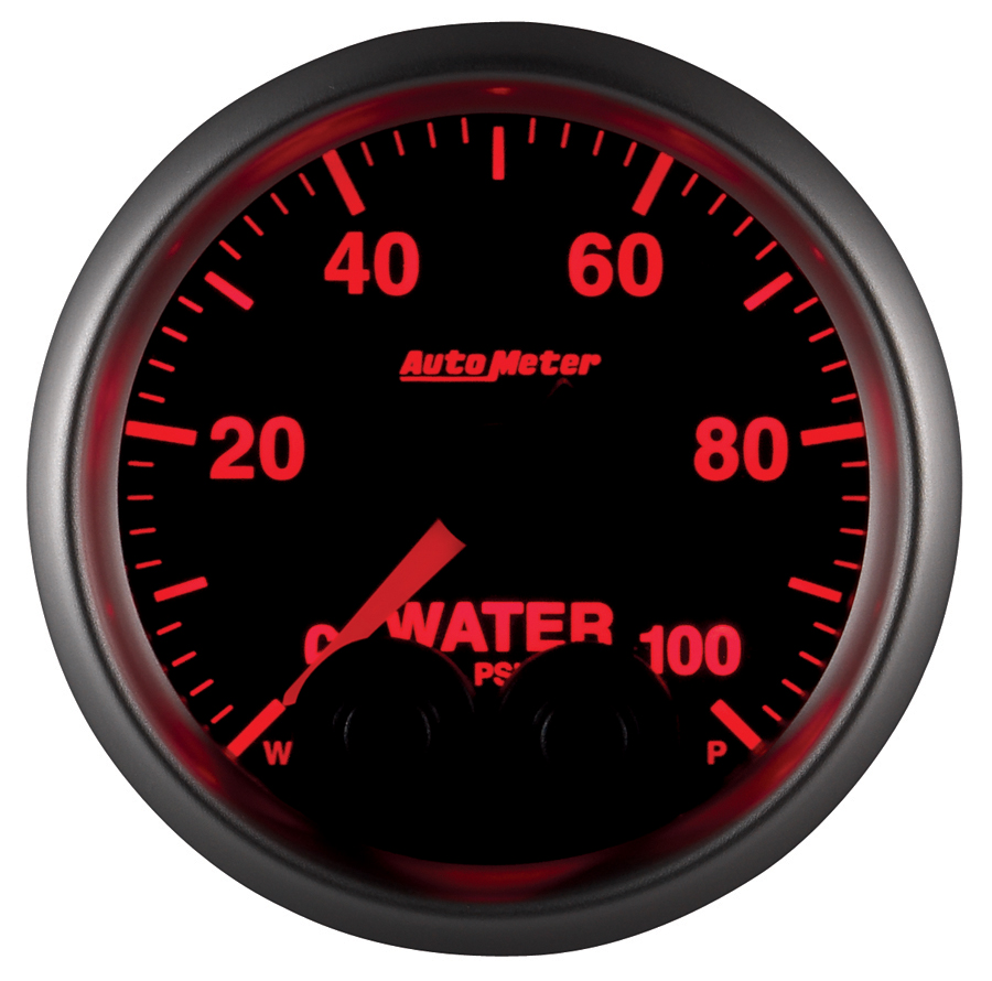 2-1/16" Water Trykk, 0-100 Psi, Elite, -4an Sensor