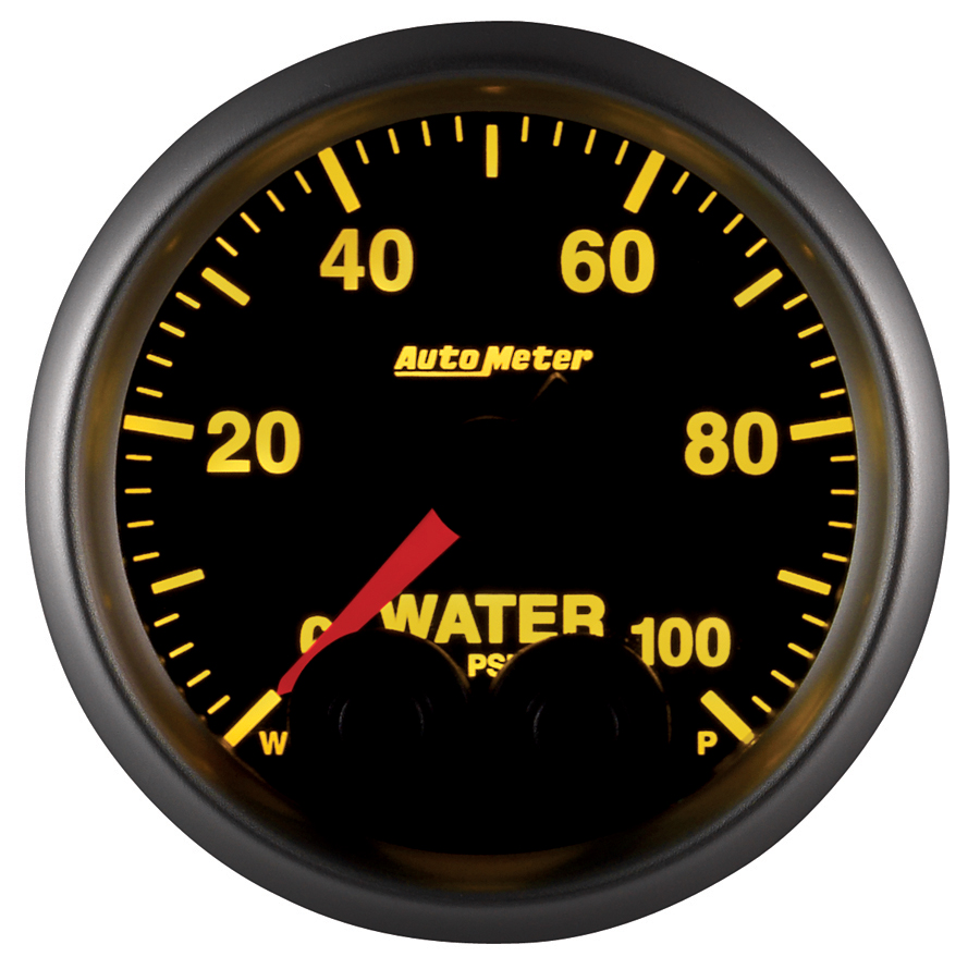 2-1/16" Water Trykk, 0-100 Psi, Elite, -4an Sensor