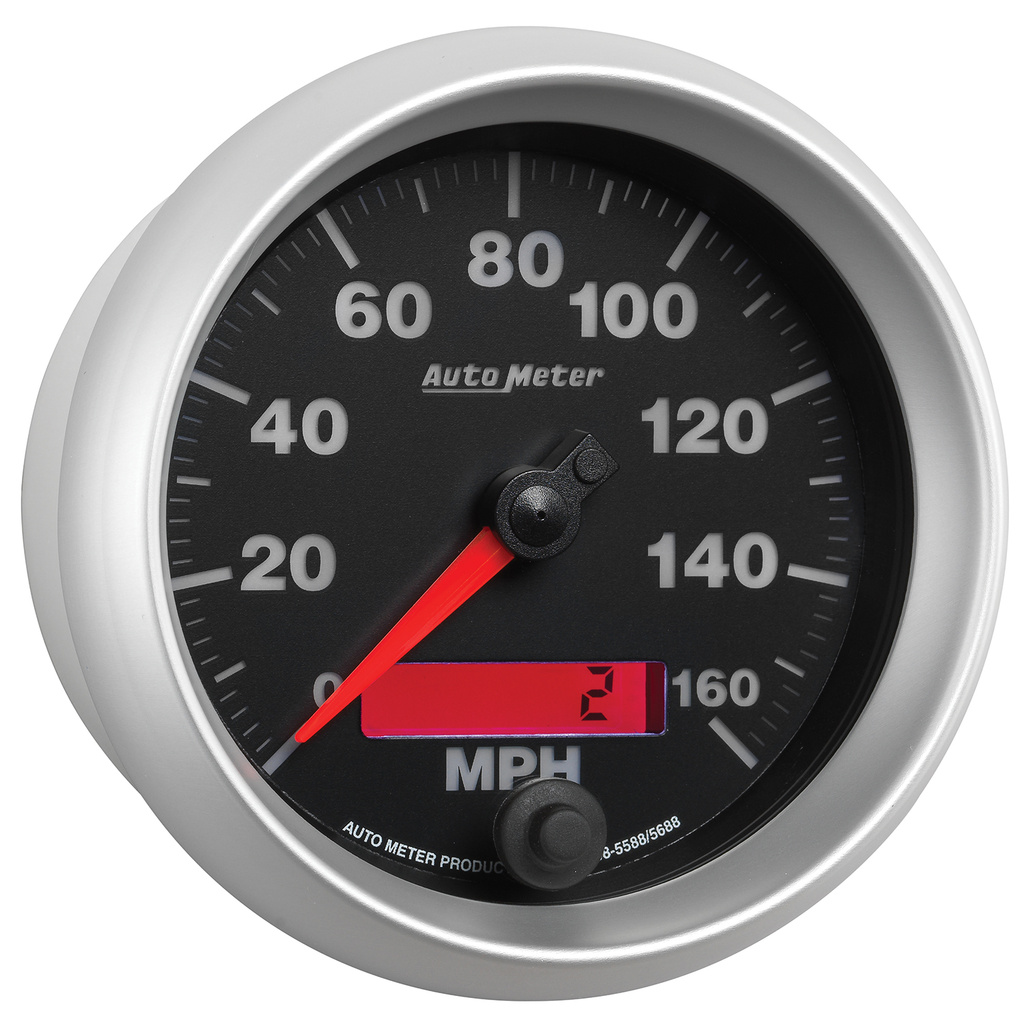 3-3/8" Hastighetsmåler, 0-160 Mph, Elite