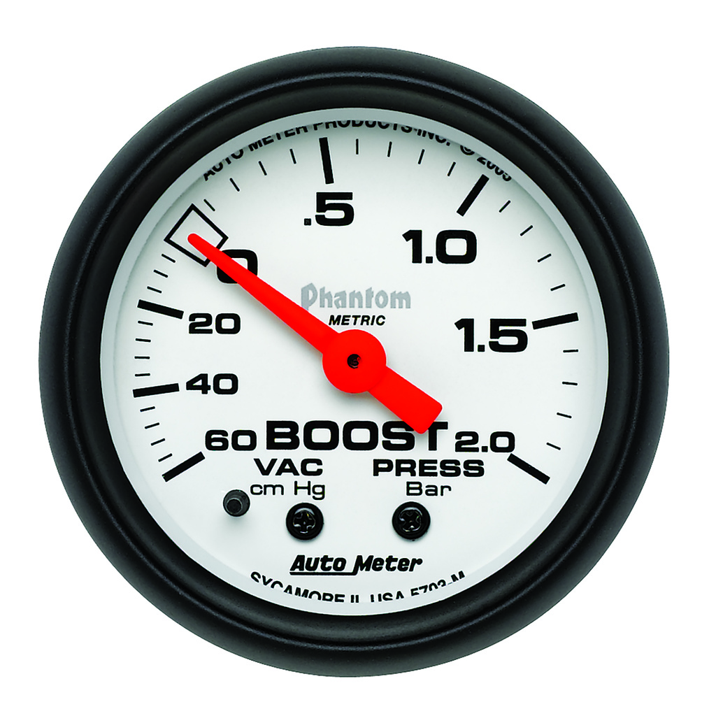 2-1/16" Boost/Vakuum, 60 Cm/Hg-2.0 Bar, Phantom