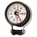 3-3/4" Pedestal Turteller, 0-8,000 Rpm, Chevy Red Bowtie, White