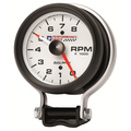 3-3/4" Pedestal Turteller, 0-8,000 Rpm, Chevy Red Bowtie, White
