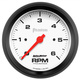 3-3/8" In-Dash Turteller, 0-6,000 Rpm, Phantom