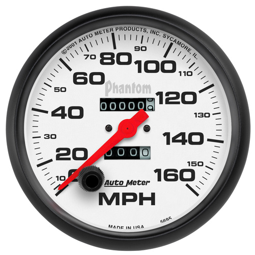 5" Hastighetsmåler, 0-160 Mph, Phantom