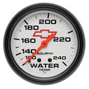 2-5/8" Vanntemperatur, 120-240 °F, Chevy Red Bowtie, White